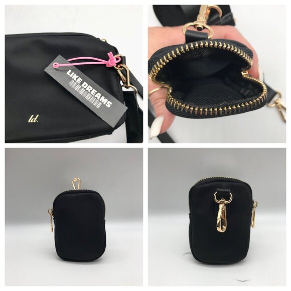 Like Dreams Black Nylon Out Of Norm Fanny Pack - Picture 10 of 11